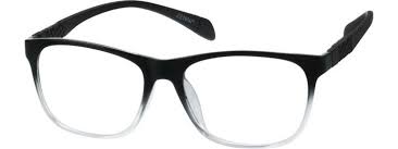 Black And Clear Ombre Glasses Black Square Glasses 208021 Zenni Optical Eyeglasses Glasses Frames Trendy Optical Glasses Women Black Glasses Frames