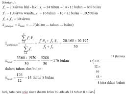 Contoh soal matematika kelas 12 smk dan pembahasannya. Contoh Soal Statistika