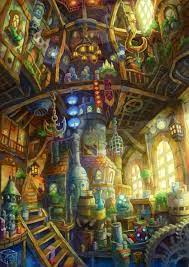 カオス ショップ店内 fantasy art art anime places
