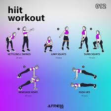 Hiit Workout For Women There S 3 Lower Body Exercises And 2 Upper Body Exercises You Re Going To Need A Kettleb Hiit Workouts Kettlebell Hiit Workout Workout