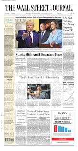 The Wall Street Journal 3 Oct 2019 Wall Street Journal Newspaper Front Pages Business Finance