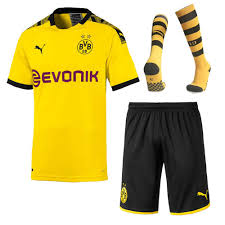 The 20/21 bvb puma home jersey takes inspiration from the gateway that leads to the heart of dortmund. 2019 2020 Borussia Dortmund Home Yellow Whole Football Kit Love Soccer Jerseys