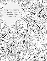 Free cartoon coloring book with over 60 printable pages, available as pdf format. Coloring Pages Quotes To Color For Teens And Young Adults