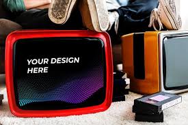 Download Premium Psd Of Two Man Sitting Next To Retro Television Mockups Man Sitting Retro Black Photo Frames