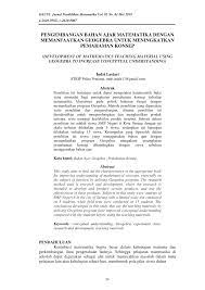 Panduan pengembangan bahan ajar depdiknas 2008 pdf. Pdf Pengembangan Bahan Ajar Matematika Dengan Memanfaatkan Geogebra Untuk Meningkatkan Pemahaman Konsep