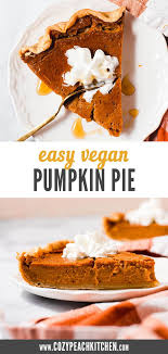 Easy Vegan Pumpkin Pie Recipe Vegan Pumpkin Pie Vegan Pumpkin Pumpkin Pie