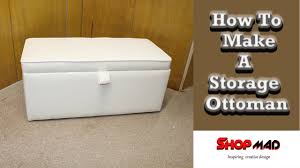 Maybe you would like to learn more about one of these? How To Make A Diy Storage Ottoman In White Faux Leather Youtube