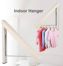 If you like to compare multiple outfits in front of a mirror or regularly swap out the items on your clothing rack, you might prefer one with wheels. Hurrise Folding Hidden Wall Mount Hanger Retractable Indoor Bedroom Clothes Towel Rack Clothes Hanger Rack Clothes Hanger Wall Hanger