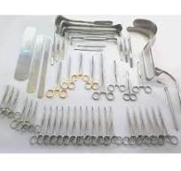 Conjunto de Instrumentos Básicos para Laparotomia com 104 Peças