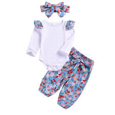 Amazon Com Fadfed 3pcs Set Cute Toddler Baby Girls Cotton