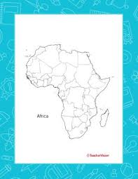 Use to make test, projects, study for test, practice, short quiz or for homework. Map Of Africa Printable Pre K 12th Grade Teachervision