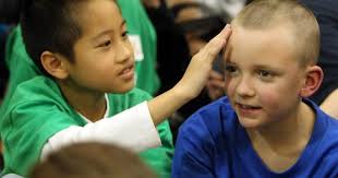 Bridgeway students, teachers shave heads for charity