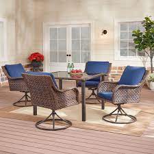 749 99 42 Mainstays Tuscany Ridge 5 Piece Outdoor Dining Set Walmart Com Walmart Com In 2021 Outdoor Dining Set Swivel Dining Chairs Outdoor Dining
