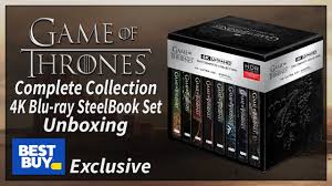 It is an adaptation of a song of ice and fire, a series of fantasy novels by george r. Game Of Thrones The Complete Collection Best Buy Exclusive 4k Blu Ray Steelbook Set Unboxing Youtube