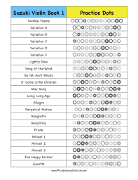 Suzuki Violin Book 1 Practice Chart Happy Music Making In