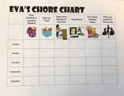 Chore Chart For 6 Year Old Chore Chart Kids Toddler