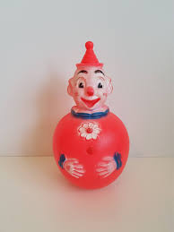 Vintage Toy Roly Poly Clown By Regal Canada Wobbly Toy Etsy Vintage Toys Vintage Baby Toys Clown