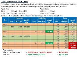 Contoh soal nya sebagai berikut: Akuntansi 2 Persediaan Oleh Herlambang Pudjo Santosa Tujuan