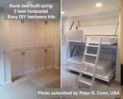 Each of the kit pieces comes sized and milled for all of the. Horizontal Twin Single Size Kit Easy Diy Murphy Bed