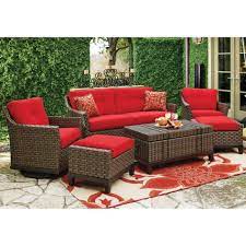 Resin Wicker Henna Fabric Is In For 2013 Backyard Masters Loves The Accessory Tab Patio Furniture Layout Outdoor Patio Furniture Sets Cheap Patio Furniture