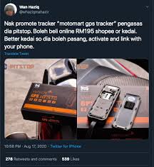 Tidak hanya sesuai dipasang pada motosikal, gps tracker juga boleh dipasang pada kereta bagi mengelakkan kereta dicuri tanpa jejak. Motosikal Hilang Berjaya Dikesan Dalam Masa 2 Jam Pemuda Dedah Kelebihan Pasang Gps Tracker Pada Kenderaan