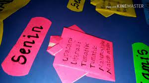 Inilah cara membuat kerajinan dari botol bekas yang bisa dicoba. Membuat Jadwal Pelajaran Dari T Shirt Origami Youtube