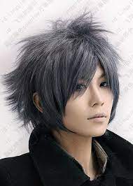 This is from someone with a double crown. Black And Grey Hair Google Search Anime Frisuren Mannlich Lange Haare Manner Anime Haarschnitt