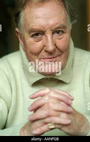 Robert Hardy, the English actor at his home in Oxfordshire, England Stock  Photo