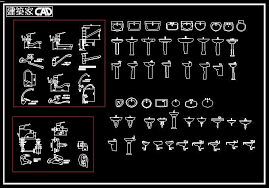 建築師cad 建築設計室內設計標準工程圖庫 衛浴設備圖塊 衛浴 水龍頭 洗臉盆 馬桶 扶手 浴缸 蒸氣室 三溫暖 蓮蓬頭 乾濕分離 專業cad衛浴設備圖塊圖庫