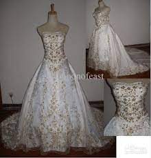 Http Image Dhgate Com Albu 276187311 00 1 0x0 Beautiful Ivory Dress Gold Embroidery Sweetheart Jpg Wedding Dresses A Line Wedding Dress Gown Wedding Dress