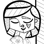 Romero Britto Para Colorear