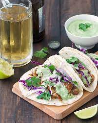 Last week we saluted summer with a feast of soft corn tacos filled with lemony grilled shrimp, ripe avocado, and a generous spoonful of smoky corn and sweet onion salsa. Blackened Fish Tacos With Avocado Sauce Recipe Blackened Fish Tacos Avocado Sauce Fish Tacos