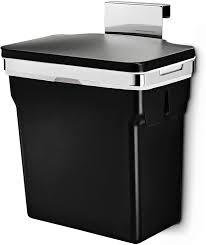 Steel mounting bracket provides strength and durability and allows. Amazon Com Simplehuman 10 Liter 2 6 Gallon In Cabinet Trash Can Heavy Duty Steel Frame Black Home Kitchen