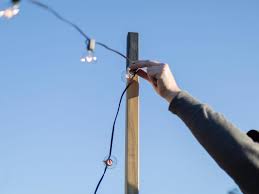 You'll even find them decorating arbors and pergolas. How To Hang Outdoor String Lights From Diy Posts Hgtv