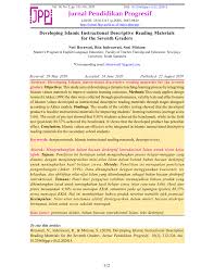 Adapun harga rak buku ini kami tawarkan relatif murah. Pdf Developing Islamic Instructional Descriptive Reading Materials For The Seventh Graders