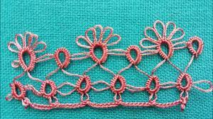 tek mekik oyasinda baslangic yapilisi 2 youtube oya baby knitting patterns oya ornekleri