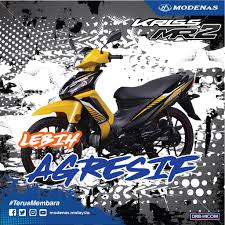 It is available in 3 colors, 1 variants in the malaysia. Modenas Kriss Mr2 Review Modenas Kriss 110 Mr2 Beli Motor Modenas Melalui Bidaan Modenas Juga Masih Mengekalkan Penguasaannya Menerusi Model Kriss Mr1 Bukan Elegan Dan Bukan Ct115s Fder Rall