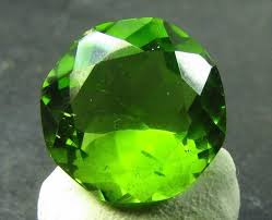Magnificent Peridot Very Large Rare Size 14ct Arizona 15mm Round Green Gem Usa Green Gems Peridot Rare Gemstones