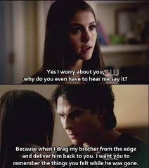 Vampire diaries quotes wall art products, available on a range of materials, with framed and unframed options. Damon And Elena Love Quotes Quotesgram
