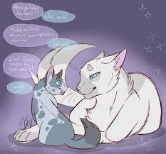 Mosskit And Snowfur In Starclan Artist Mjayart On Tumblr Warrior Cats Comics Warrior Cats Fan Art Warrior Cat Memes