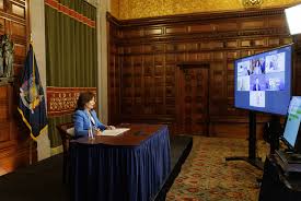 State Police, Gov. Hochul meet with college administrators to prepare for  possible campus protests this fall