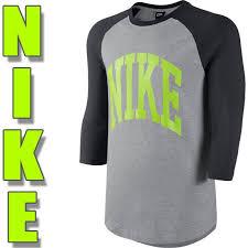 Black And Lime Green Nike Shirt 643113 064 Nike Blindside Top 3 4 Sl Apparel T Shirt Grey Lime Green Large Sweatshirts Shirts Grey Nike Jordan