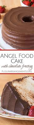 You can make the best angel food cake ever with just six ingredients! Angel Food Cake With Chocolate Frosting