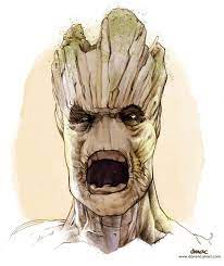 A pencil drawing of groot from guardians of the galaxy. Chris Pratt On Twitter Dmacalvert Jamesgunn Prattprattpratt Pencil Drawing Of Groot With Digital Color Http T Co Ja9c6apuri Awesome