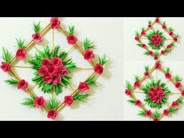 Handmade Homemade Simple Birthday Wall Decoration At Home Diy Simple Home Decor Paper Flower Wall Decorations Easy Wall Decoration Ideas Youtube Flower Wall Decor Paper Flower Wall Paper Flowers