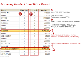 Convert a number to a word representation with numbers to words, numbers to usd currency and to: Extract Numbers From Text In Excel How To Tutorial