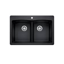 Expert support · financing available · great customer service Blanco Diamond 210 Equal Double Bowl Drop In Kitchen Sink Silgranit Anthracite The Home Depot Canada