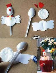 Zu ostern kannst du viele schöne dinge basteln: Blumenstecker Basteln Fruhling Ostern Basteln Ideen Ostern Bastelideen