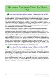 Mechanical Engineering Tables And Charts Gzjy168 Net
