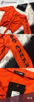 Nwt Orange Off The Shoulder Top Fashion Nova Tops Clothes Design Fashion
